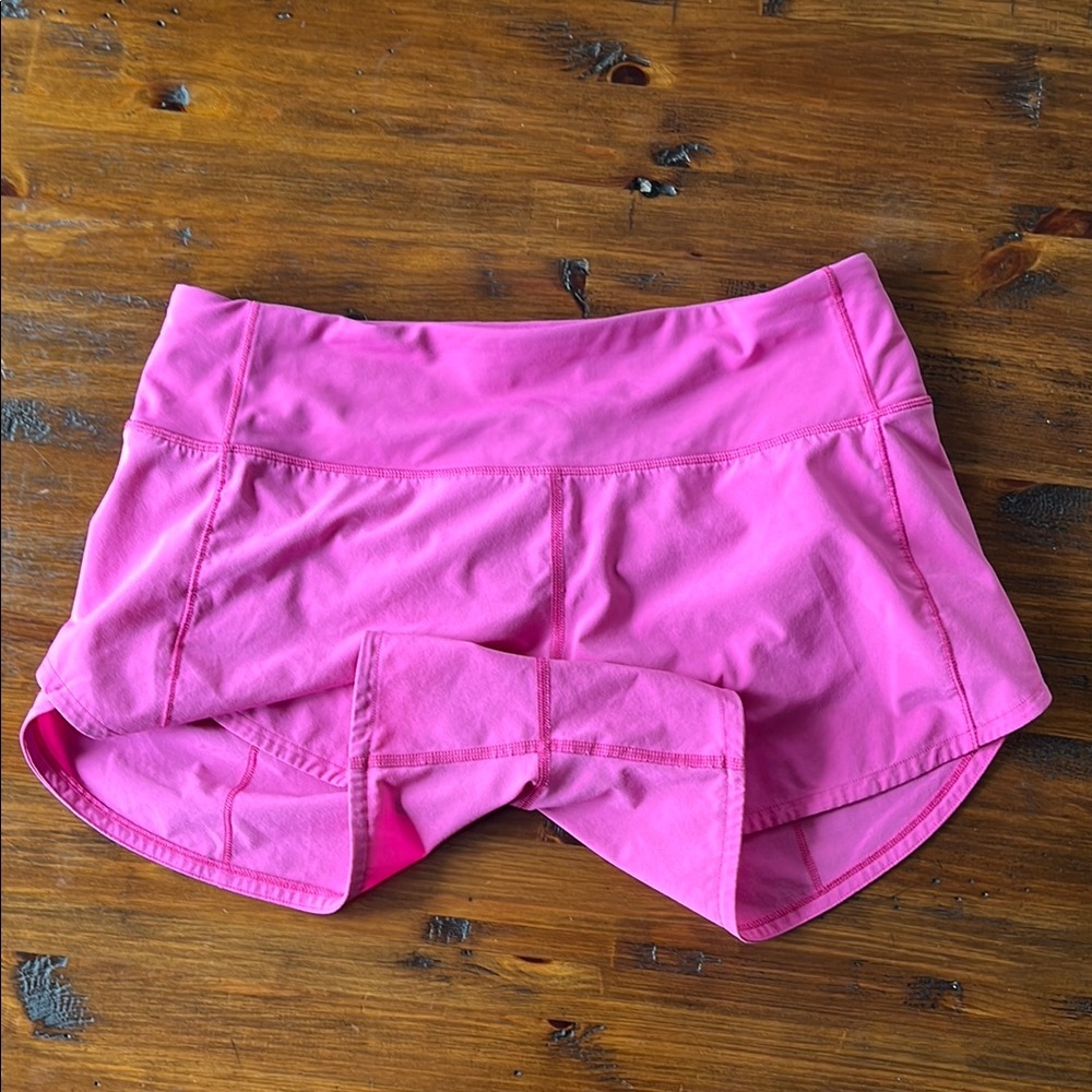 Lululemon Athletica Pink Athletic Shorts Lightweight Stretchy Design